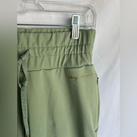 Gymshark x Whitney Simmons High Rise Fitted Joggers Zip Pockets XS Green - Picture 7 of 9